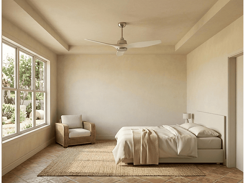 PURLINE Ventilador de techo en color Plata (mod. ThassosD127C0464486) — foto 7