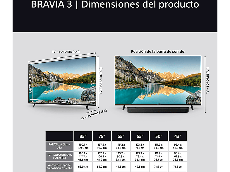 TV LED 85" SONY en color Negro, Direct LED — foto 15