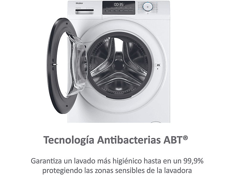 Lavadora carga frontal HAIER en color Blanco, 10 kg — foto 8