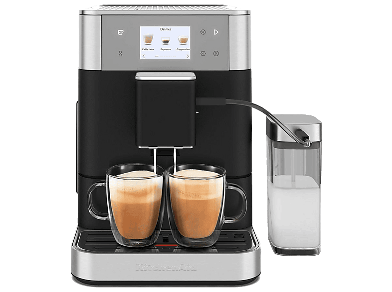 Cafetera express KITCHENAID con 15 bar en color Plata/Negro