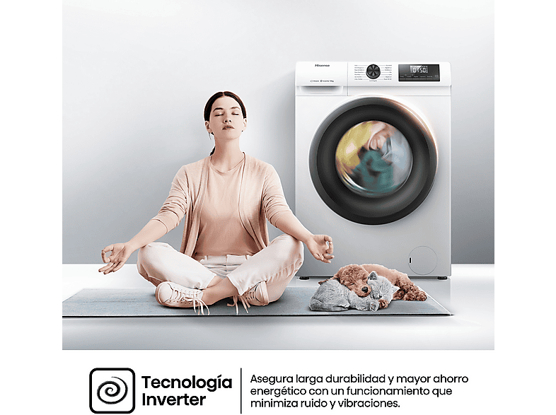 HISENSE Lavadora carga frontal 10 kg en color Blanco — foto 11
