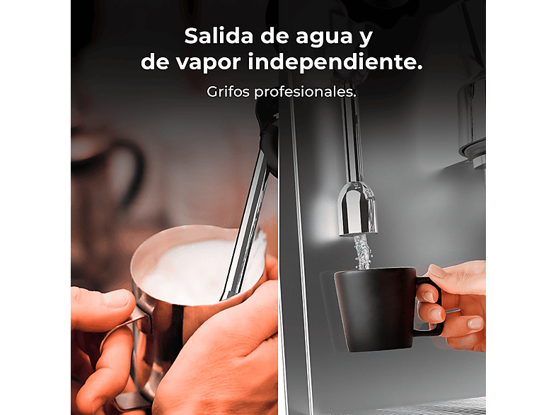 Cafetera express CECOTEC con 2700 W en color Plata — foto 9