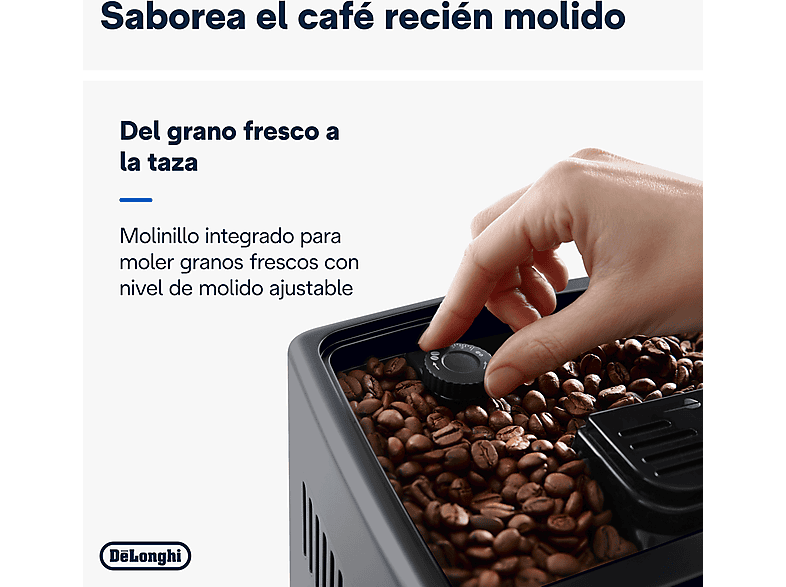 Cafetera superautomática DE LONGHI en color Inox de 1450W — foto 3