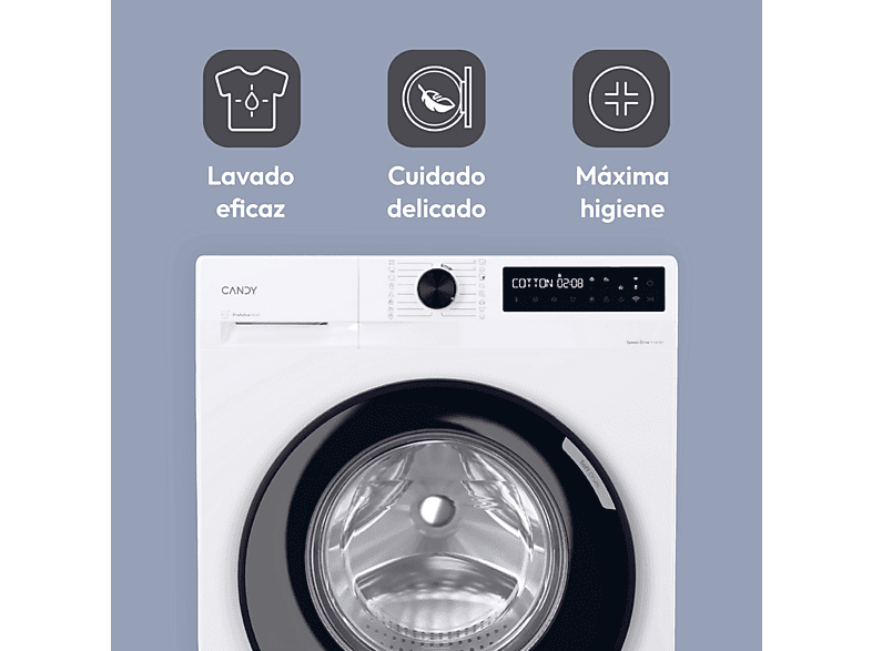 CANDY Lavadora carga frontal en color Blanco (mod. BR 412BL8-S) — foto 7