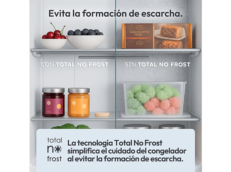 CANDY Frigorífico combi No Frost en color Blanco — foto 8