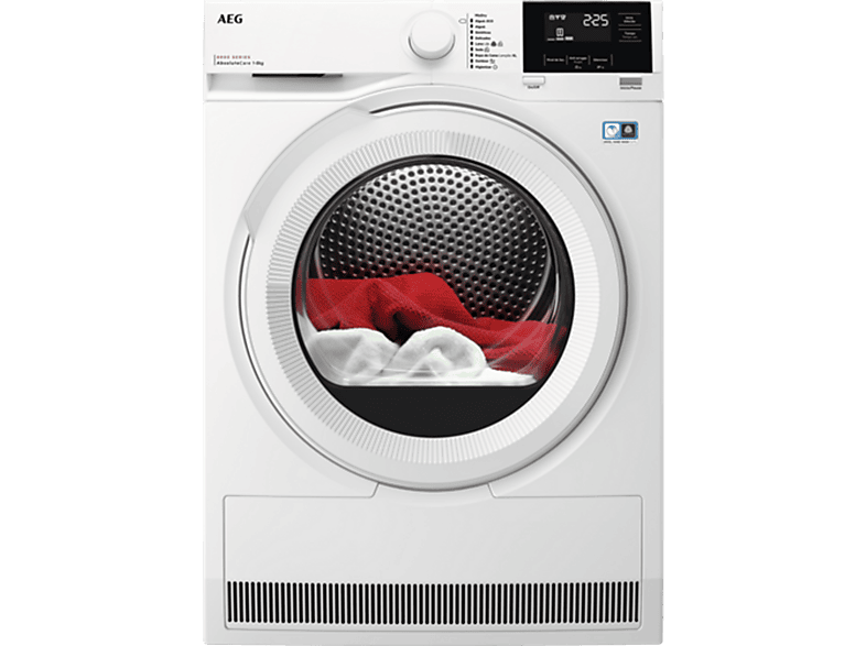 Secadora bomba de calor AEG con SensiDry en color Blanco
