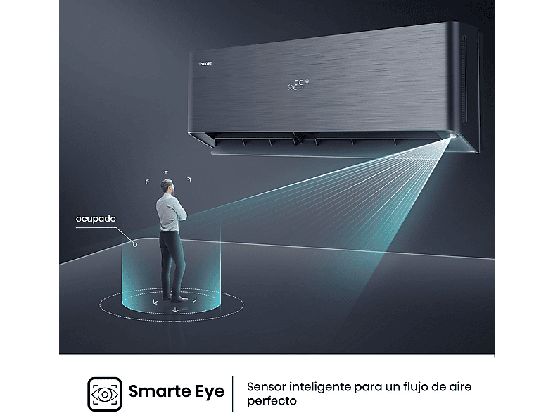 HISENSE Aire acondicionado Split 1 x 1 WiFI (mod. 3010 fg/h) en color Negro — foto 8