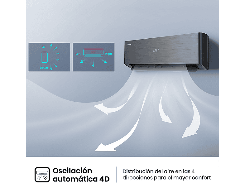 HISENSE Aire acondicionado Split 1 x 1 WiFI (mod. 3010 fg/h) en color Negro — foto 9