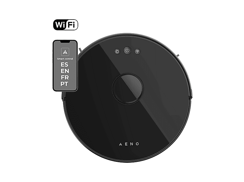 Robot aspirador AENO en color Negro (mod. RC3S)