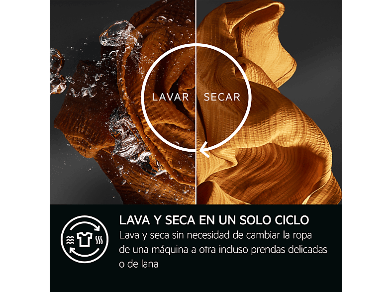 Lavadora secadora AEG con 10kg + 6kg en color Gris oscuro — foto 8