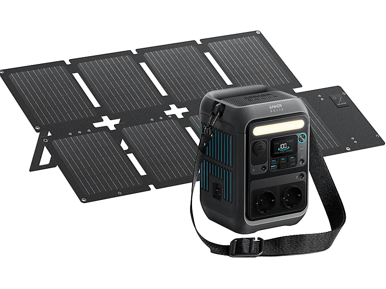 Estación de energía ANKER — LiFePO4 y Anker Paneles solares (mod. SOLIX KIT C300X AC)