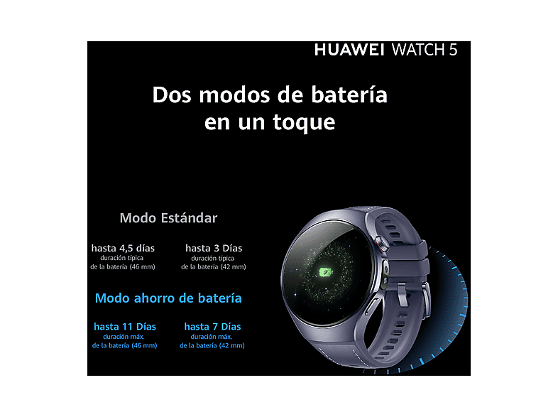 Smartwatch HUAWEI en color Negro (mod. Watch 5) — foto 10