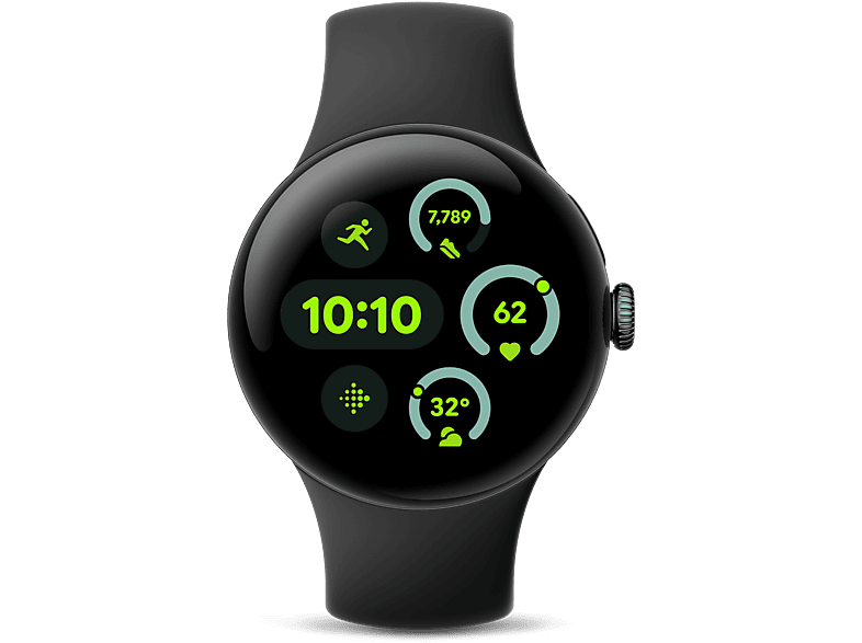 Smartwatch GOOGLE en color Obsidiana de AMOLED